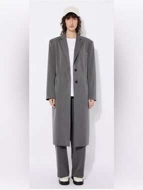 Rita Row Noufonts Longline Coat | Dark Grey | Size M